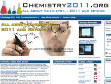 Tablet Screenshot of chemistry2011.org
